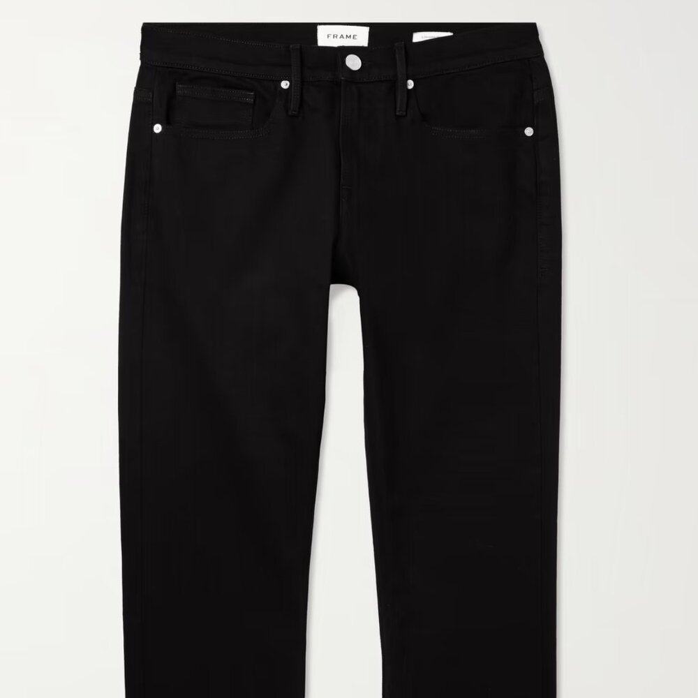 FRAME L'Homme Slim-Fit Jeans 31 x 32 Black Men's